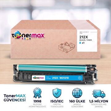 Hp 212X W2121X Mavi Muadil Toner - Çipli / Color LaserJet Enterprise M554 / M555 / MFP M578