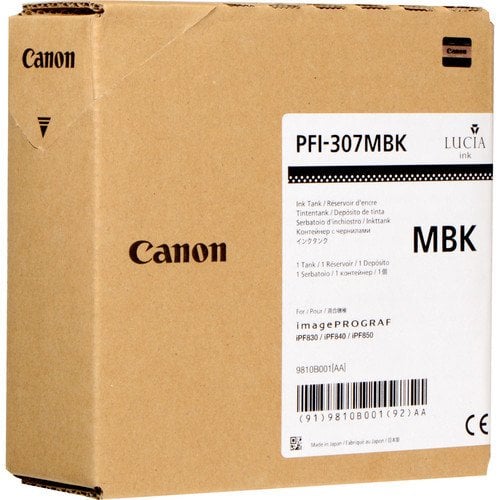 Canon PFI-307MBK Mat Siyah Orijinal Kartuş 330ml