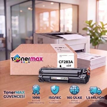Hp 83A / CF283A Muadil Toner 10'lu Paket / M201 / M125 / M225 / M127