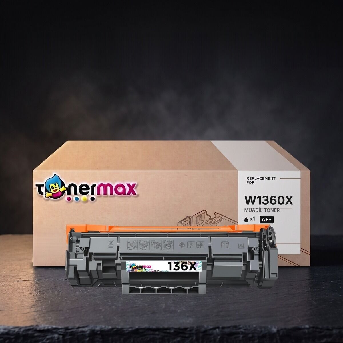 TonerMAX® W1360X AA Plus Muadil Toner — Amerikan Tozu — Premium Baski