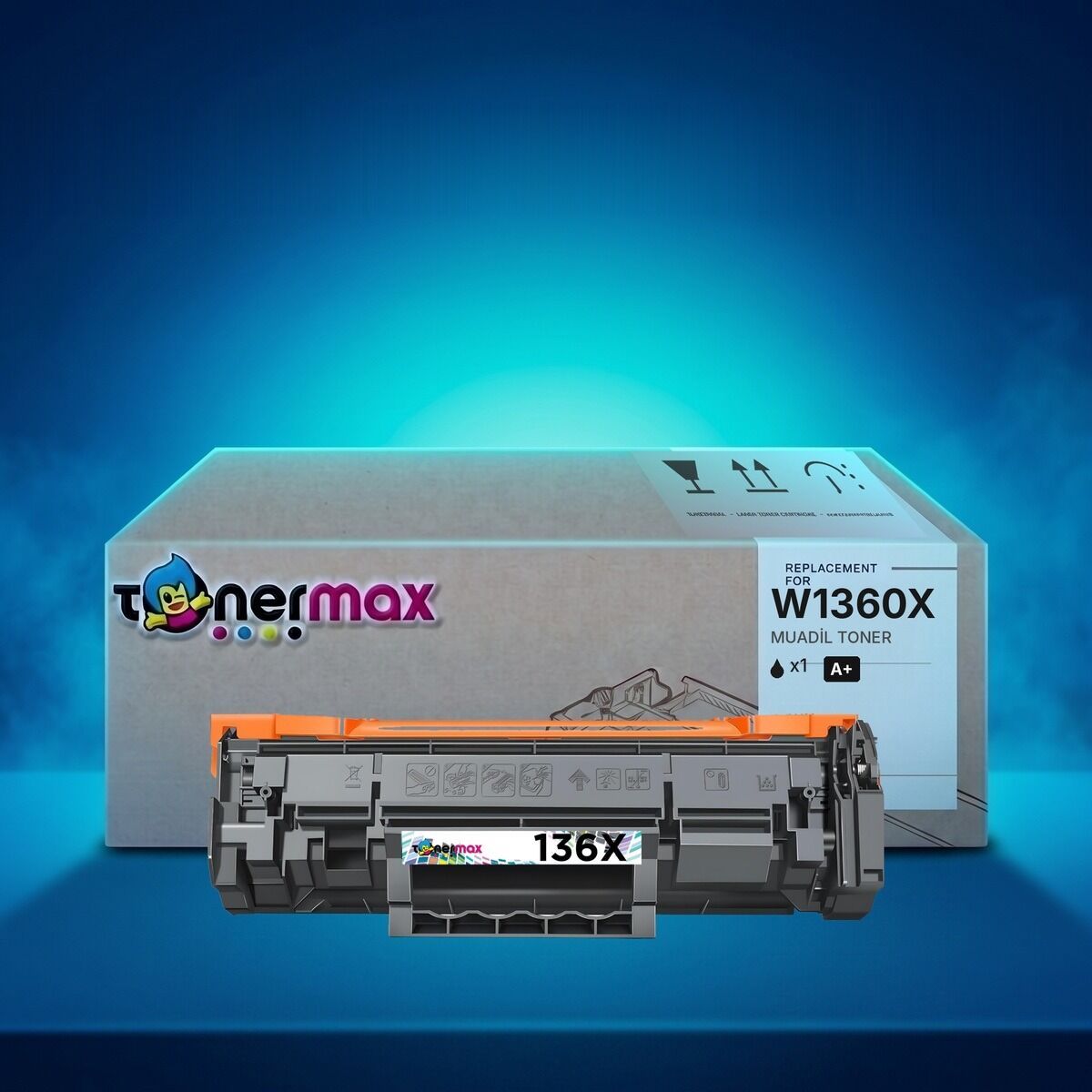 TonerMAX® W1360X A Plus Muadil Toner — Japon Tozu — Daha Kaliteli Baski