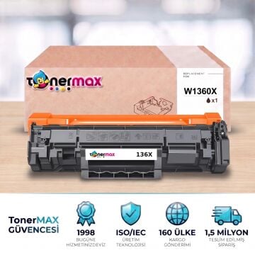 Hp 136X-W1360X Muadil Toner - Çipli/ M211 / M236 Yüksek Kapasite - A Plus