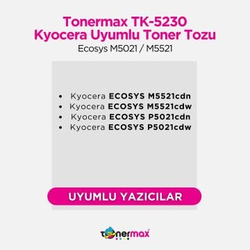 Kyocera TK-5230 Set CMYK Toner Tozu/ Ecosys M5021 / M5521