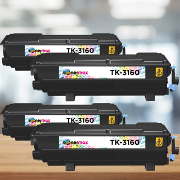Kyocera TK-3160 Muadil Toner 4'lü Paket / P3045dn / P3050dn / P3055dn / P3060dn/M3145 DN/M3645dn/m