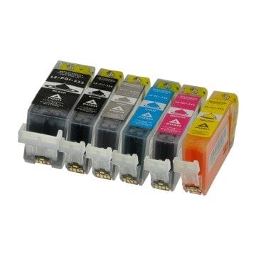Canon PGI-525 PGBK / CLİ-526 CMYK+GY Muadil Kartuş Set
