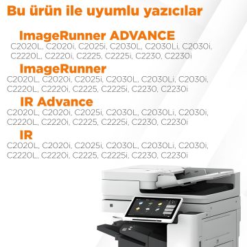 Canon CEXV34 Muadil Toner Set  2'li Paket + 1 Siyah Hediye/ İRC2025 / İRC2220 / İRC2225 / İRC2230 / İRC2020 / İRC2030