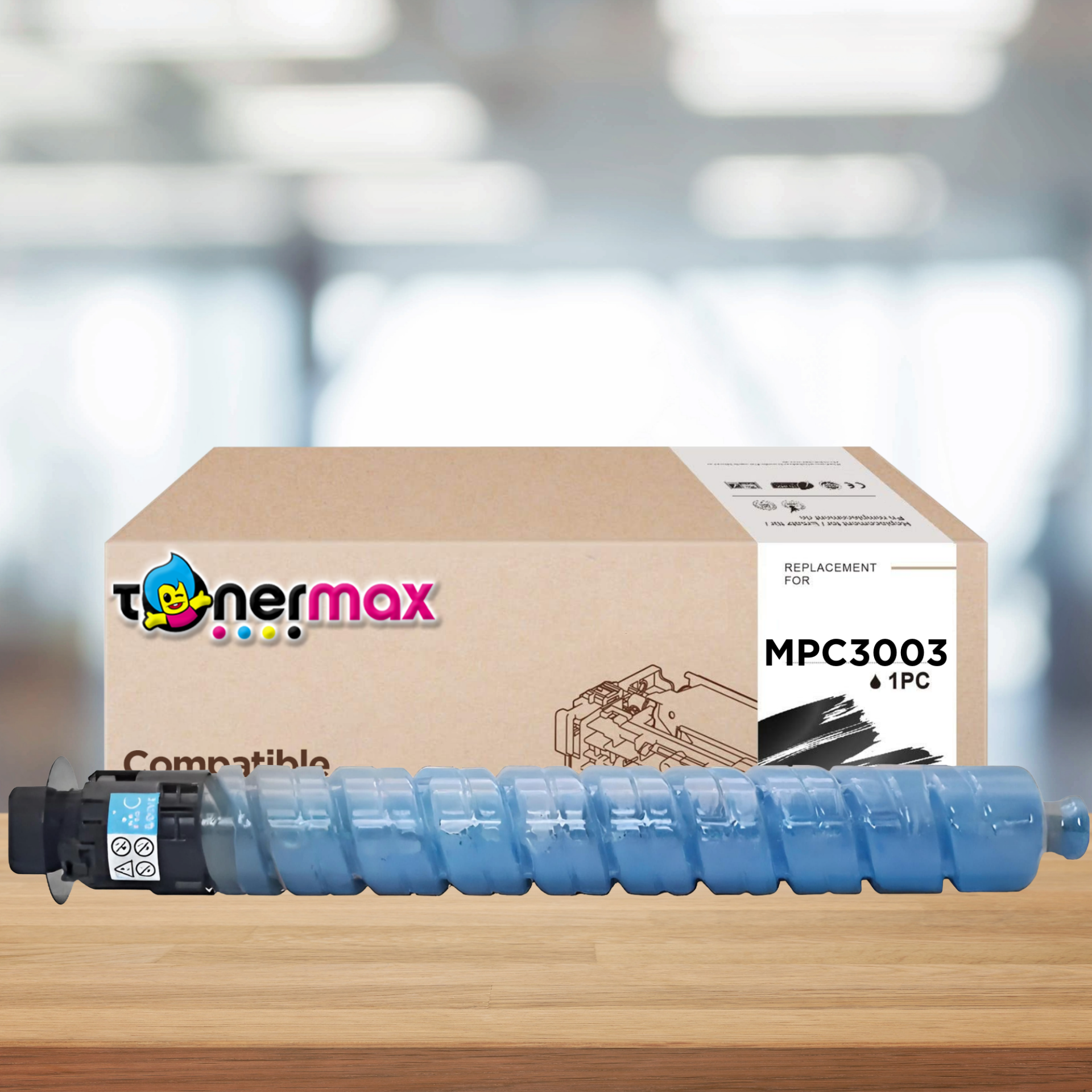 Ricoh Aficio MPC3003 Mavi Muadil Toner / MPC3004 / MPC3503 / MPC3504