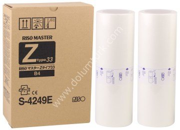 Riso S-4249 TYPE-33 Orjinal B4 Master RZ200-RZ230-RZ370-RZ770 Adet fiyatıdır
