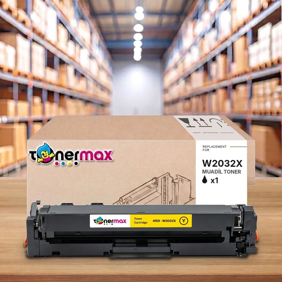 HP 415X W2032X Sarı muadil toner