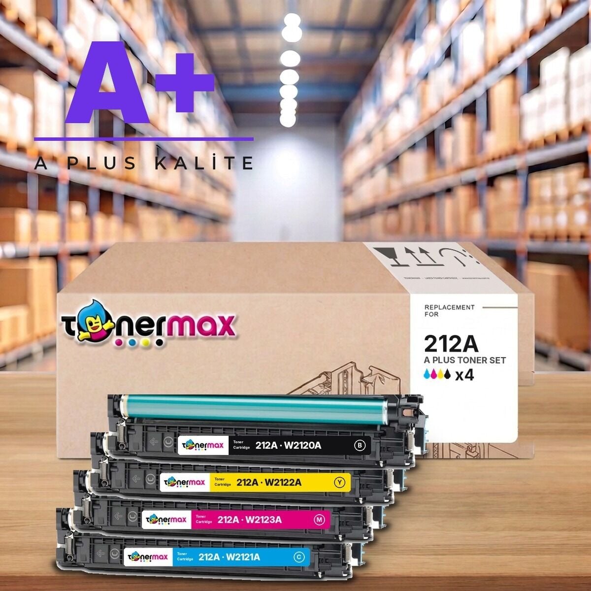 TonerMAX® 212A CMYK A Plus Muadil Toner Takımı