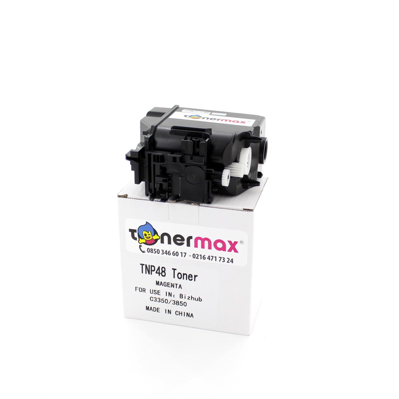 Konica Minolta Uyumlu Tonermax A5X0350 / TNP-48  Kırmızı Muadil Toner/ Bizhub C3850 / C3350