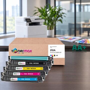 Hp 212A CMYK Muadil Toner Seti AA Plus / Color LaserJet Enterprise M554 / M555 / MFP M578 / W2120A / W2121A / W2122A / W2123A