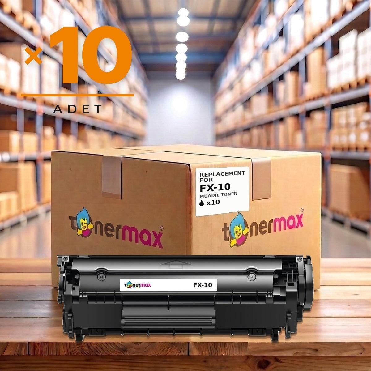 TonerMAX® FX10 Muadil Toner — 10'lu Paket