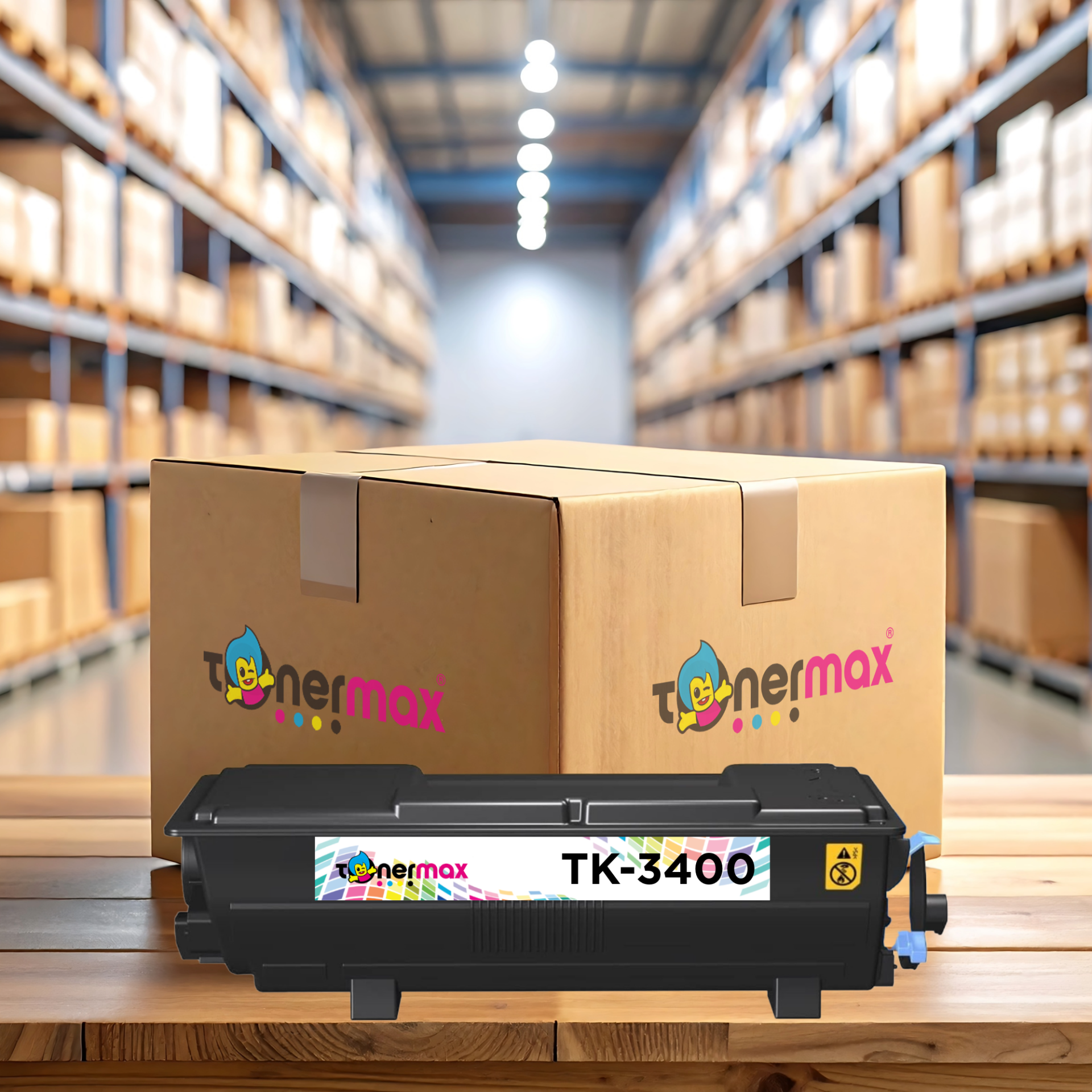 Kyocera TK-3400 Muadil Toner 20'li Paket / ECOSYS MA4500fx / ECOSYS MA4500x / PA4500x