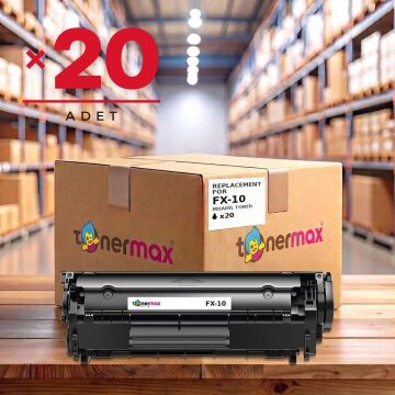 Canon FX-10 Muadil Toner 20'li Paket (1 Koli) / MF4010 / MF4120 / MF4150 / MF4270 / MF4350 / MF4370 / MF4380 / FAX-L100 / D420 / D480