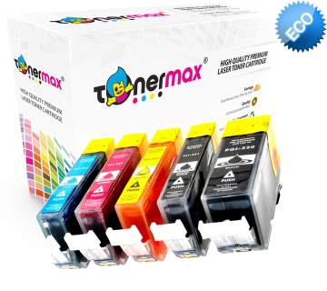 Canon PGI-520BK / CLI-521 CMYK Muadil Kartuş Set