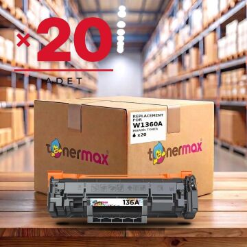 Hp 136A-W1360A Muadil Toner - Çipli - 20'li Avantaj Paket / M211 / M236