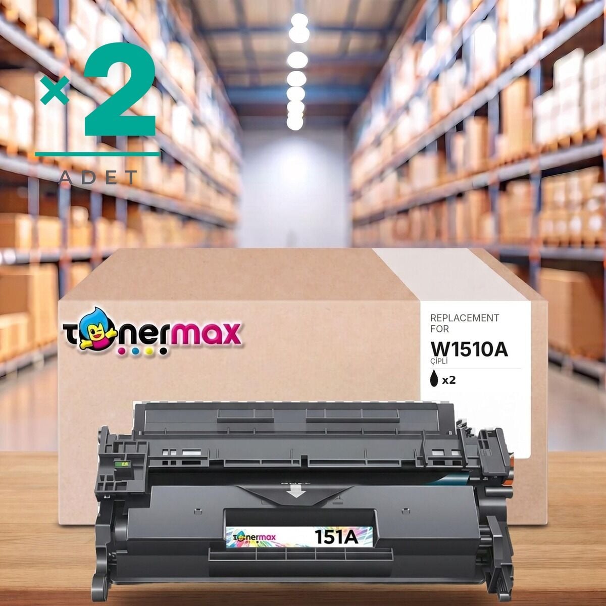 TonerMAX® W1510A Muadil Toner — 2'li Paket