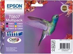 Epson T0807 CMYK Orjinal Kartuş