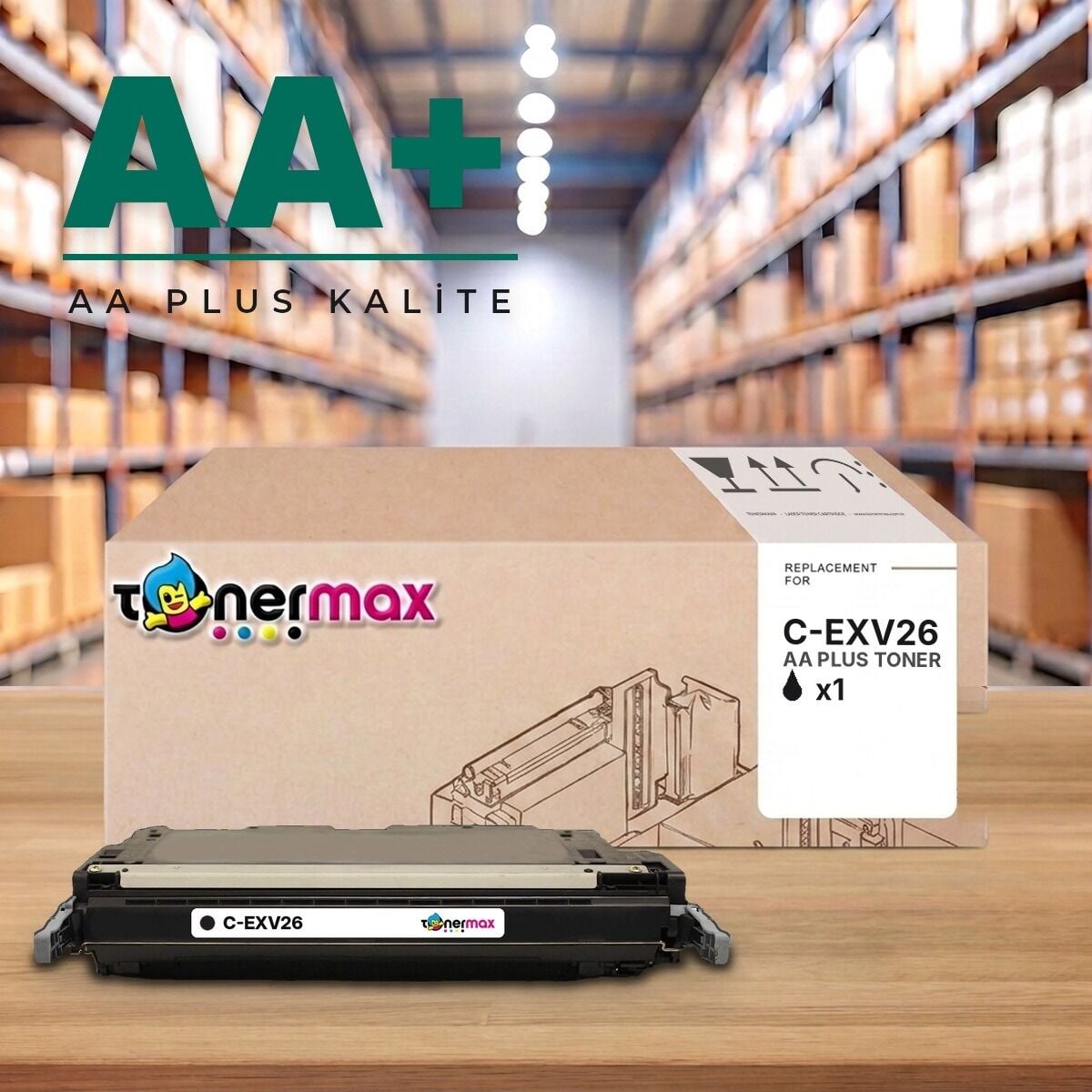 TonerMAX® C-EXV26 Siyah Muadil Toner — AA Plus