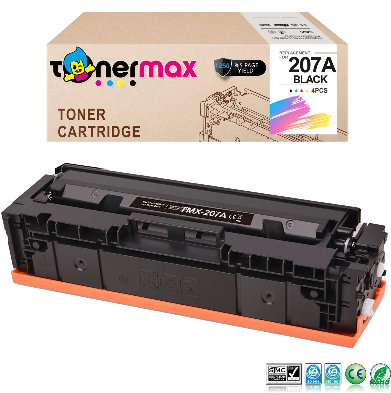 Hp 207A W2210A Siyah Muadil Toner - Çipsiz/ Laserjet M255 / M282 / M283