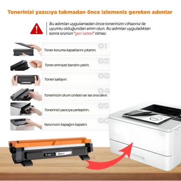 Brother TN-1040 Muadil Toner 20'li Ekonomik Paket 1 Koli / HL-1211/DCP-1510/HL-1110/MFC-1810/MFC-1910