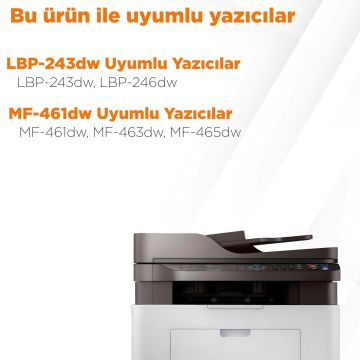 Canon CRG-070 Muadil Toner - Çipli 4'lü Avantaj Paket / LBP243dw / LBP246dw / MF461dw / MF463dw / MF465dw / 5639C002AA