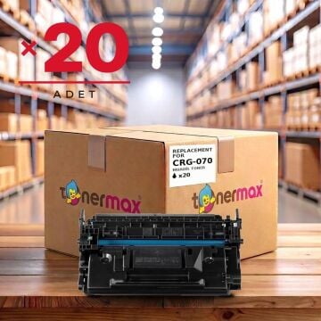 Canon CRG-070 Muadil Toner - Çipli 20'li 1 Koli Avantaj Paket / LBP243dw / LBP246dw / MF461dw / MF463dw / MF465dw / 5639C002AA