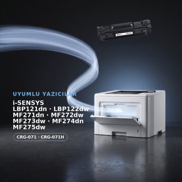 Canon CRG-071 Muadil Toner - Çipli 4'lü Avantaj Paket / Canon I-Sensys LBP121dn / LBP122dw / MF271dn / MF272dw / MF273dw / MF274dn / MF275dw