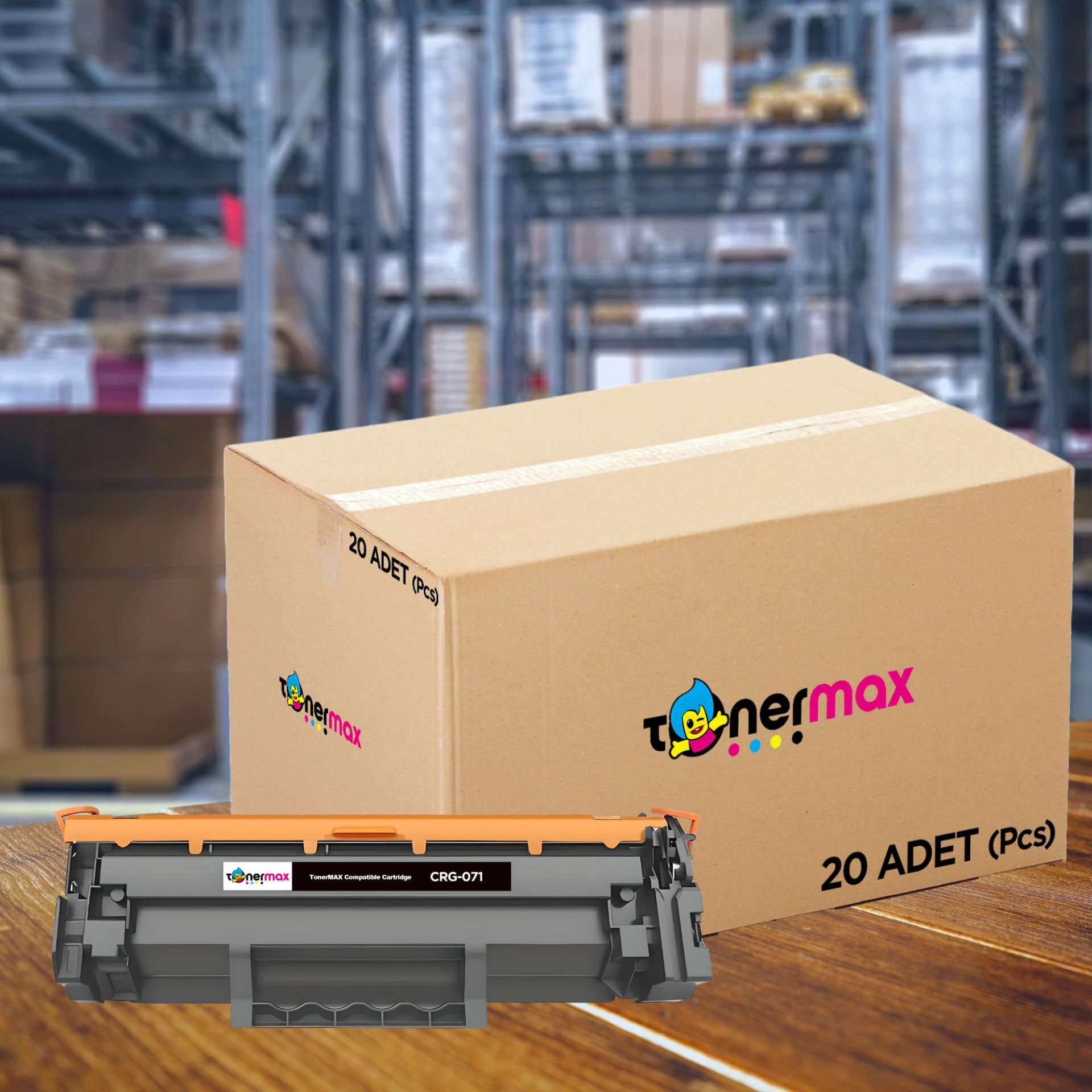 Canon CRG-071 Muadil Toner - Çipli 20'li Avantaj Paket 1 Koli / Canon I-Sensys LBP121dn / LBP122dw / MF271dn / MF272dw / MF273dw / MF274dw / MF275dw