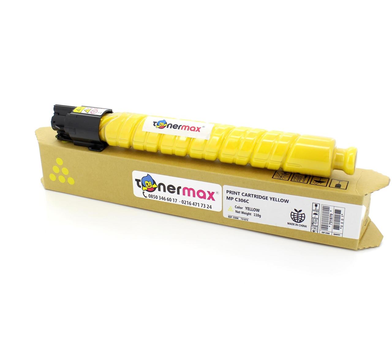 Ricoh 842094 / MPC306 / MP-C307 / MP-C406 / MP-C407 Sarı Muadil Toner