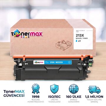 Hp 213X W2131X Mavi Muadil Toner - Çipli / Color LaserJet Enterprise 5700 / 6700 / MFP 5800 / 6800