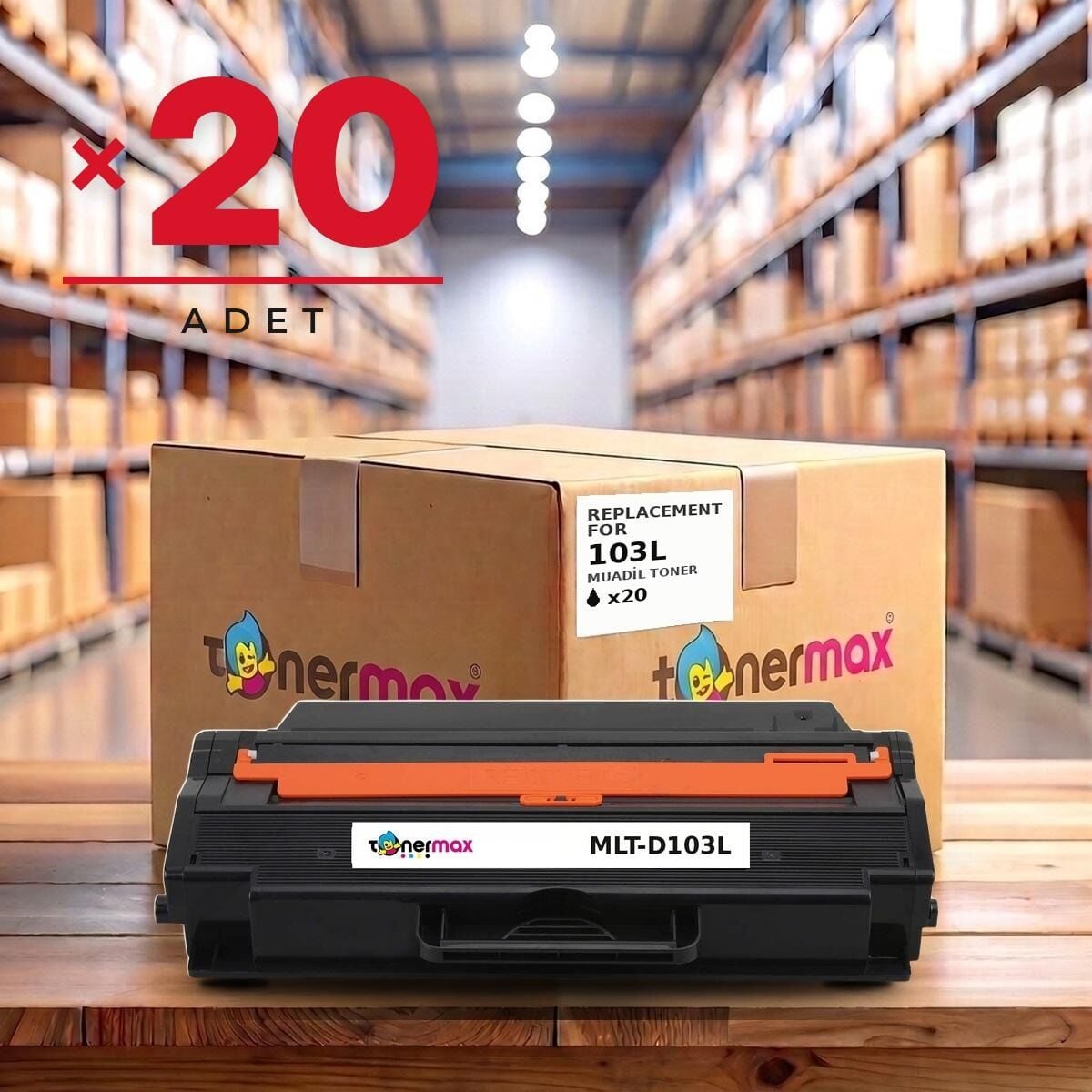 TonerMAX® MLT-D103L Muadil Toner — 20'li Paket