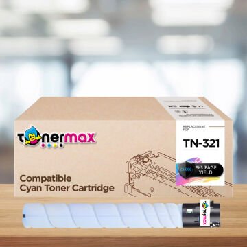 Konica Minolta Uyumlu Tonermax TN-321 Mavi Muadil Toneri / Bizhub C224 / C284 / C364 A33K430