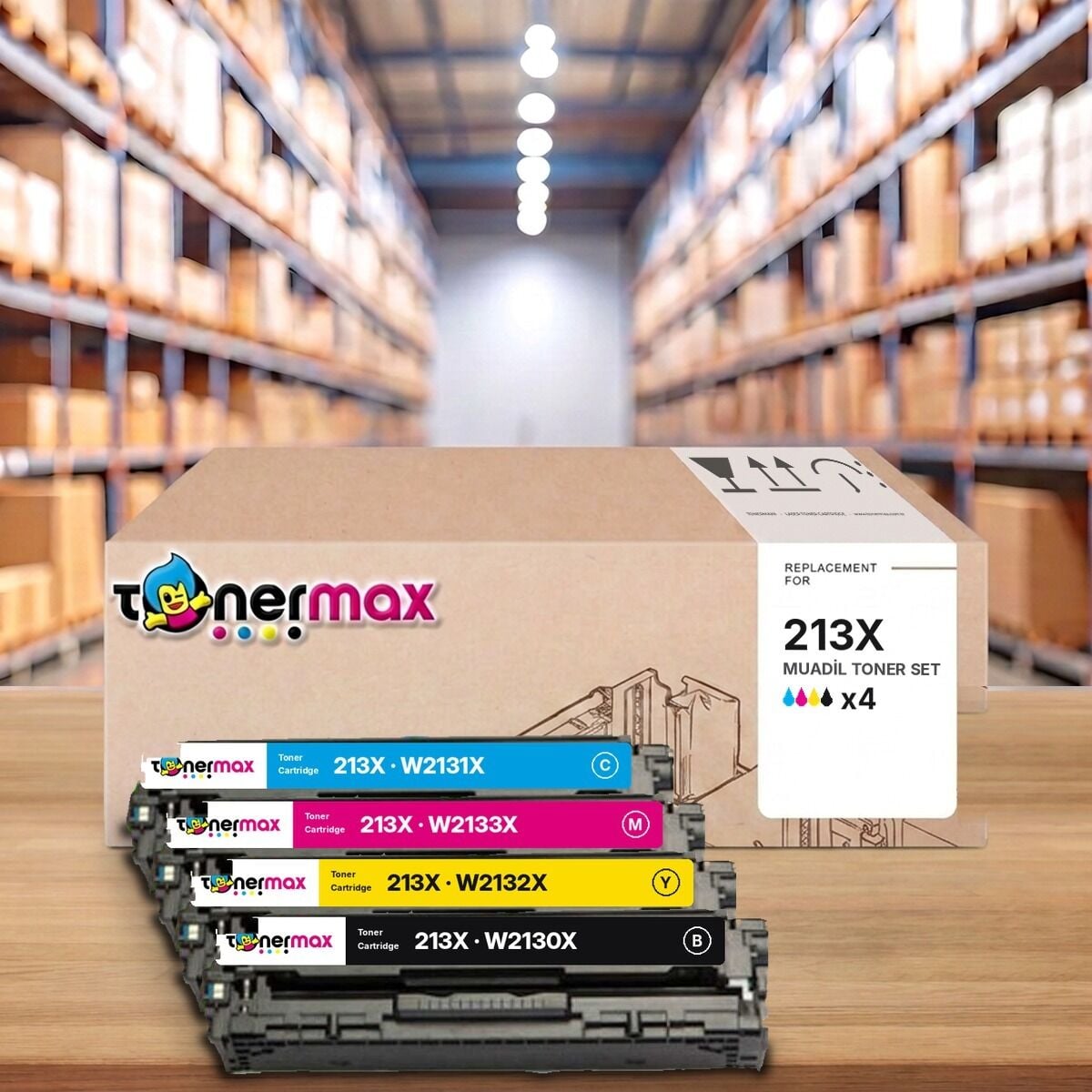 TonerMAX® 213X CMYK Muadil Toner Takımı