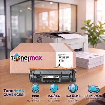 Hp 150A W1500A Muadil Toner - Çipli 20'li Paket 1 Koli / LaserJet MFP M141a /M141w  / M111a / M111w