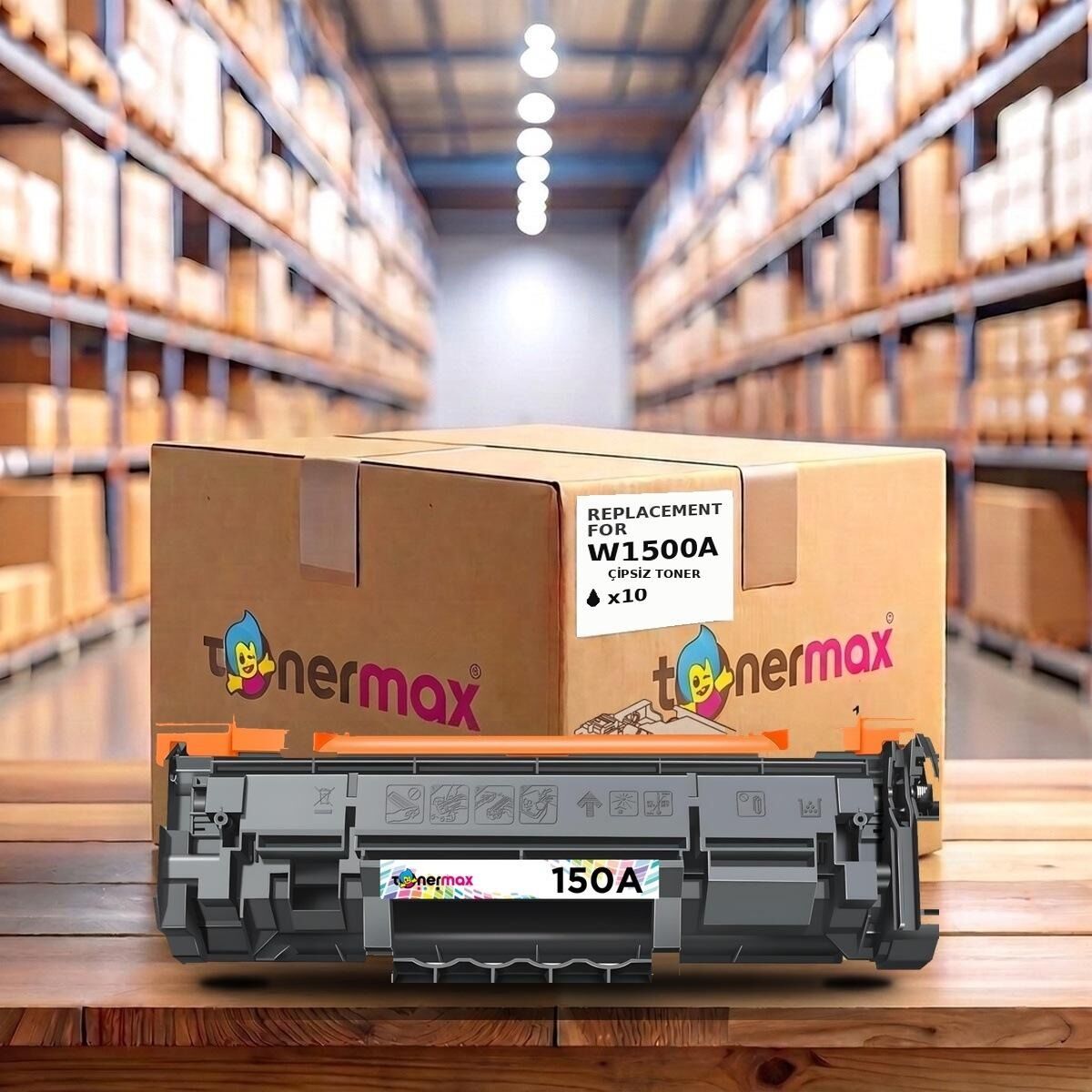 TonerMAX® W1500A Muadil Toner — 10'lu Paket