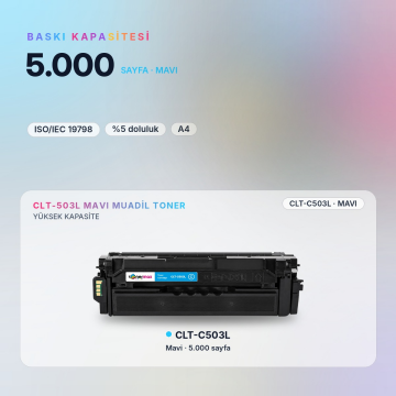 Samsung CLT-C503L Muadil Toner Mavi / Pro Express C3060/ C3010