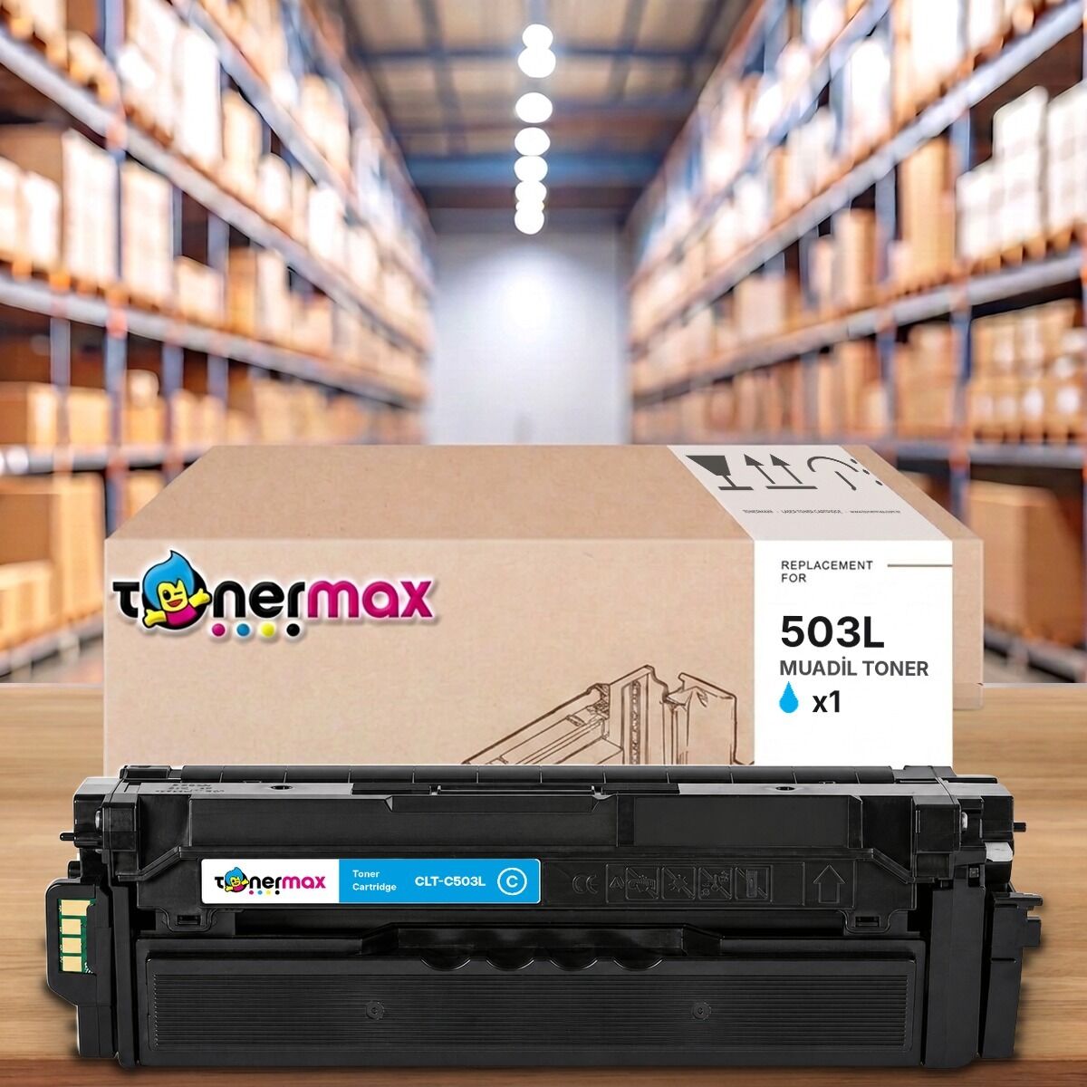 Samsung CLT-C503L Mavi muadil toner