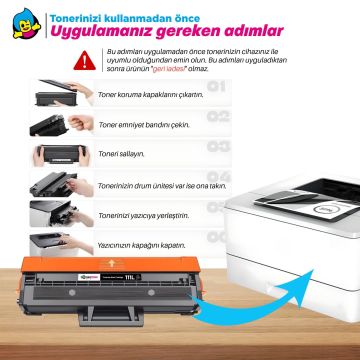 Samsung MLT-D111L Muadil Toner 20'li Paket 1 Koli / Xpress M2020 / M2022 / M2070 Yüksek Kapasiteli