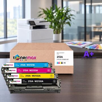 Hp 213A CMYK Muadil Toner Seti A Plus / Color LaserJet Enterprise 5700 / 6700 / MFP 5800 / 6800 / W2130A / W2131A / W2132A / W2133A