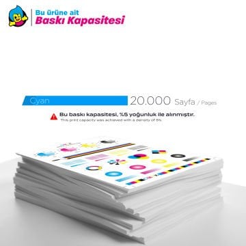 Epson T05A2 - C13T05A200 Muadil Kartuş Mavi - WorkForce Pro WF-C878 / WF-879