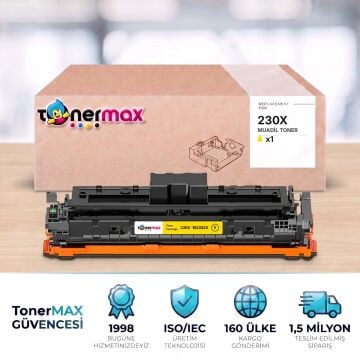 Hp 230X W2302X Sarı Muadil Toner - Çipli / Color LaserJet Pro 4203 / MFP 4303