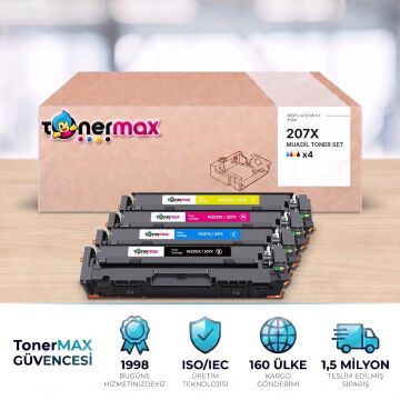 Hp 207X Muadil Toner Takım- Çipli/ Laserjet M255 / M282 / M283 / W2210X /W2211X / W2212X / W2213X