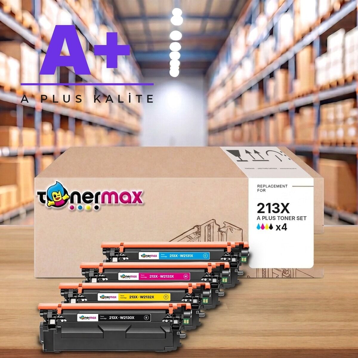 TonerMAX® 213X CMYK A Plus Muadil Toner Takımı