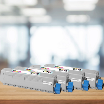 Oki C712 Muadil Toner Set