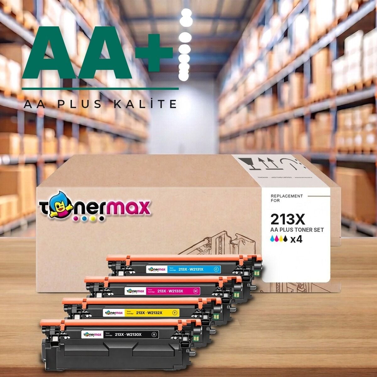 TonerMAX® 213X CMYK AA Plus Muadil Toner Takımı