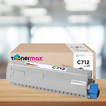 Oki C712-46507627 Mavi Muadil Toner