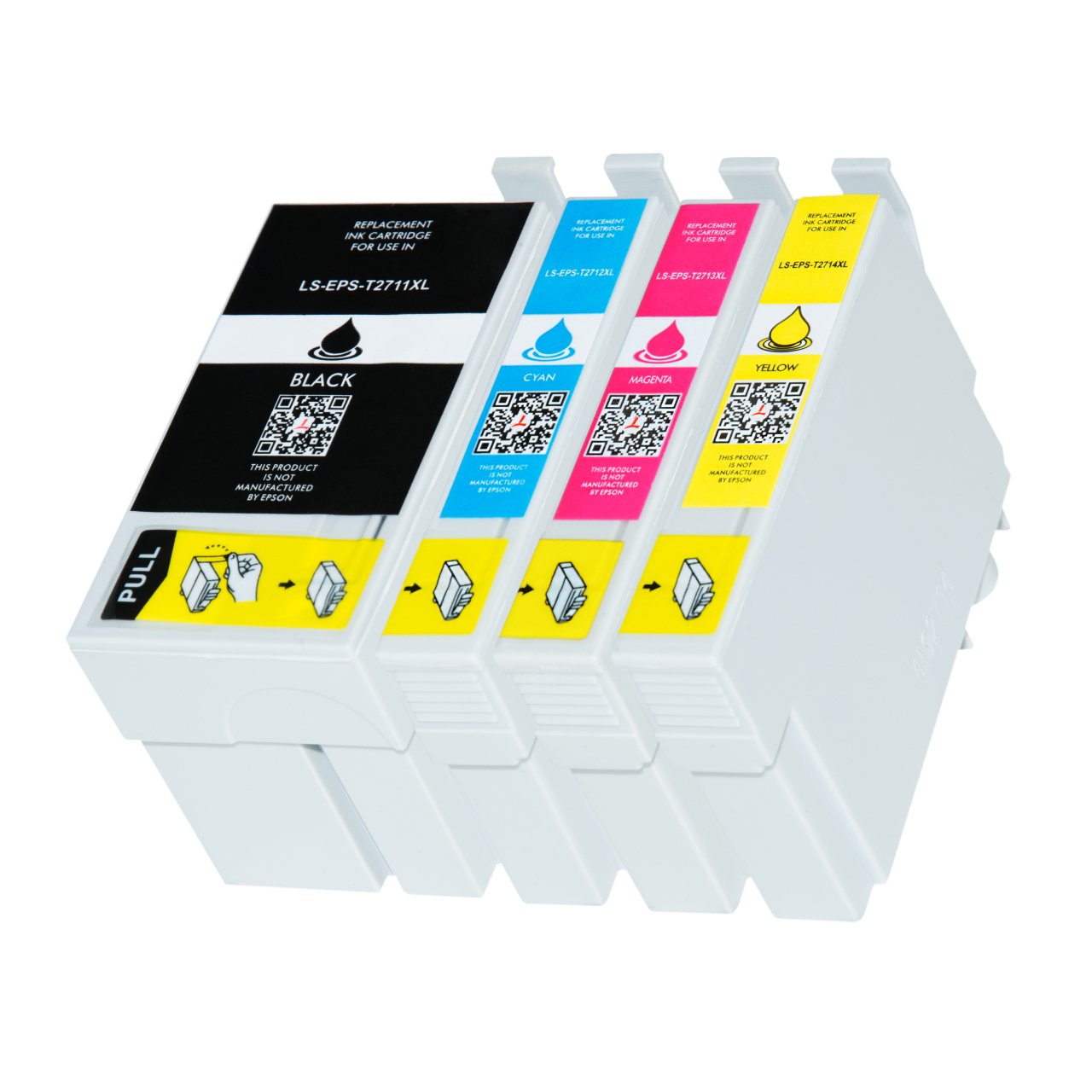 Epson 27XL / T2711XL Muadil Kartuş Seti / Work Force WF-3620 / WF-3640 / WF-7110 / WF-7610 / WF-7620
