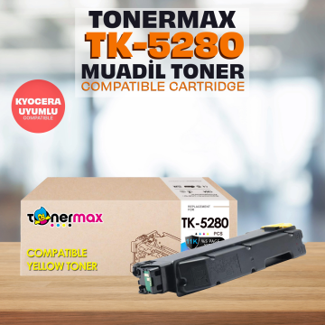 Kyocera TK-5280 Sarı Muadil Toner / Ecosys M6235cidn / M6635cidn / P6235cdn